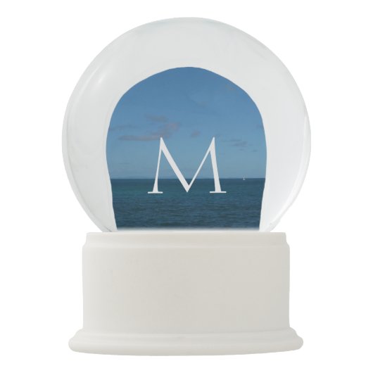 Saint Lucia Horizon Blue Ocean Sneeuwbol (Voorkant)