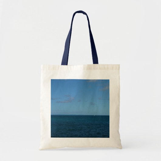 Saint Lucia Horizon Blue Ocean Tote Bag (Voorkant)