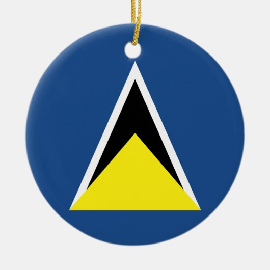 Saint Lucia Keramisch Ornament (Voorkant)