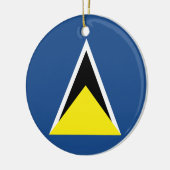 Saint Lucia Keramisch Ornament (Links)