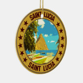 Saint Lucia Keramisch Ornament (Rechts)