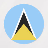 Saint Lucia Labels (Design 2)