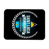 Saint Lucia Magneet (Horizontaal)