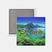 Saint Lucia Magneet (Voorkant / Achterkant)