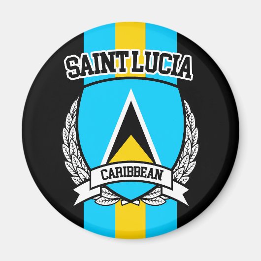 Saint Lucia Magneet (Voorkant)