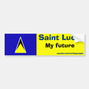 saint lucia , mijn toekomst bumpersticker