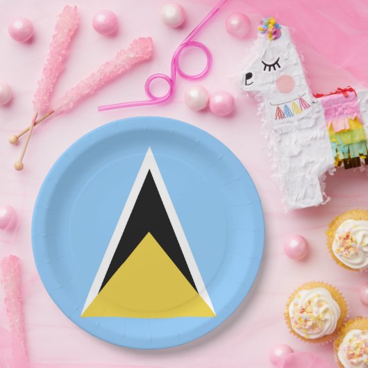 Saint Lucia Papieren Bordje (Feest)