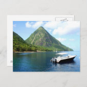 Saint Lucia Pitons Briefkaart (Voorkant / Achterkant)