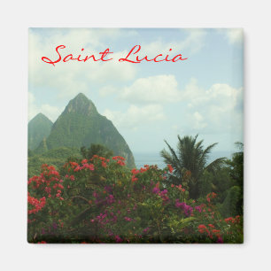 Saint Lucia Pitons Magnet Magneet