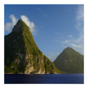 Saint Lucia Pitons Perfect Poster