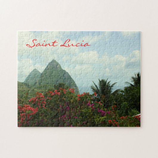 Saint Lucia Pitons Puzzle Legpuzzel (Horizontaal)