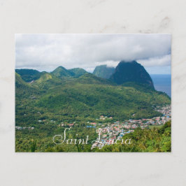Saint Lucia, pitons van Soufriere Briefkaart