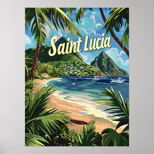 Saint Lucia Poster (Voorkant)
