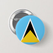 Saint Lucia Ronde Button 5,7 Cm (Voorkant /achterkant)