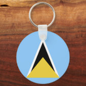 Saint Lucia Sleutelhanger (Voorkant)