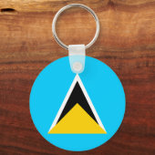 Saint Lucia Sleutelhanger (Voorkant)