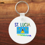 Saint Lucia Sleutelhanger (Voorkant)