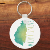 Saint Lucia Sleutelhanger (Voorkant)