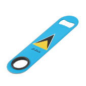 Saint Lucia Speed Flessenopener (Achterkant Gekanteld)