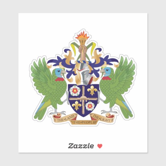 Saint Lucia Sticker (Vel)
