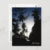 Saint Lucia Sunset Briefkaart (Voorkant / Achterkant)