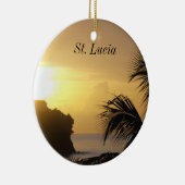 Saint Lucia Sunset Ornament (Rechts)