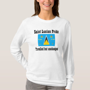 Saint Lucia t-shirts, gereisd maar onveranderd T-shirt