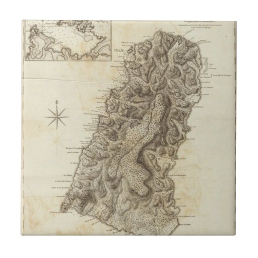 Saint Lucia Tegeltje (Voorkant)