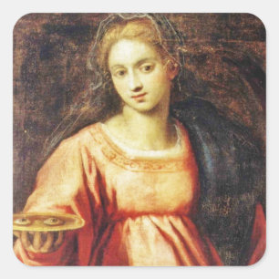 Saint Lucia van Zweden Vierkante Sticker