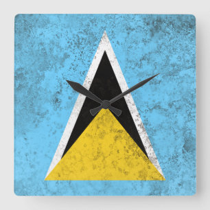 Saint Lucia Vierkante Klok