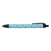 Saint Lucia Vlag Balpen Zwarte Inkt Pen (Bovenkant)