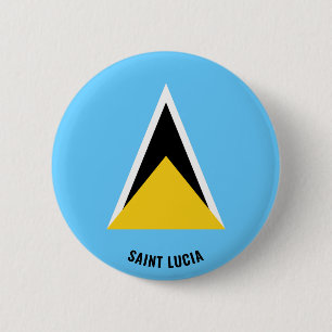 Saint Lucia Vlag Charmante Patriottische Button