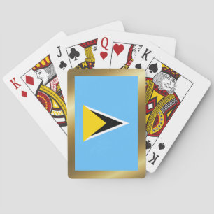 Saint Lucia-vlagspelkaarten Speelkaarten