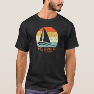 Saint Lucia West Indies Sailboat Sailing Vaca T-shirt