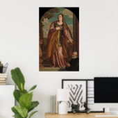 Saint Lucy et un donateur - Poster des Beaux-Arts  (Bureau à domicile)
