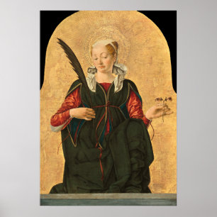 Saint Lucy - Francesco del Cossa Poster des Beaux-