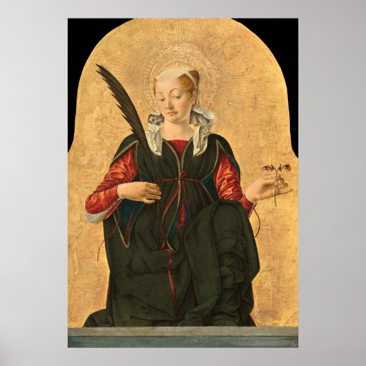 Saint Lucy - Francesco del Cossa Poster des Beaux- (Devant)