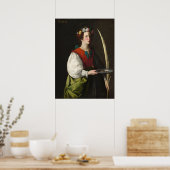 Saint Lucy - Francisco de Zurbarán Poster des Beau (Cuisine)