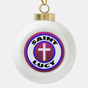 Saint Lucy Keramische Bal Ornament