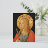 Saint Lucy Lucia c1470 Briefkaart (Staand voorkant)