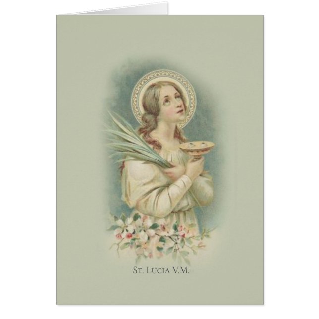 Saint Lucy Lucia Patron Saint of Eye Blindness (Voorkant)