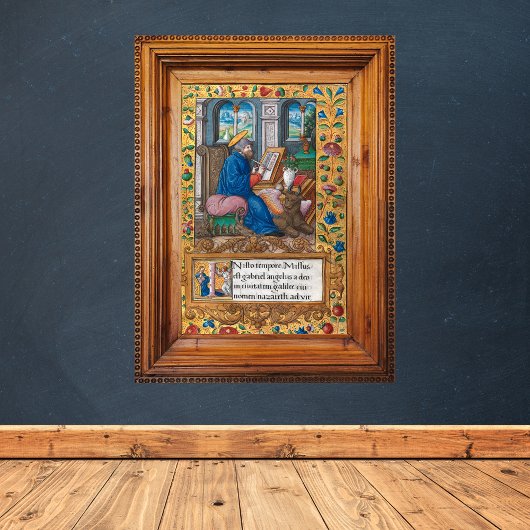 Saint Luke de Evangelist - Medieval Manuscript Poster