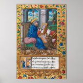 Saint Luke de Evangelist - Medieval Manuscript Poster (Voorkant)