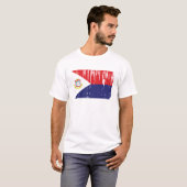 Saint Maarten Flag T-shirt (Voorkant volledig)