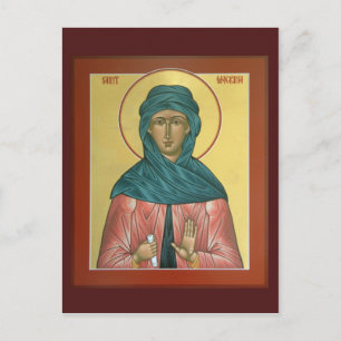 Saint Macrina Prayer-kaart Briefkaart
