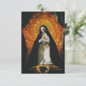 Saint Margaret Mary Alacoque Bedankkaart (Staand voorkant)