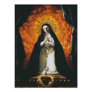 Saint Margaret Mary Alacoque Foto Afdruk