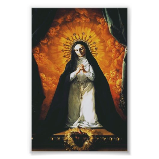 Saint Margaret Mary Alacoque Foto Afdruk (Voorkant)