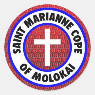Saint Marianne Cope van Molokai Ronde Sticker