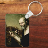 Saint Mark de Evangelist Sleutelhanger (Achterkant)